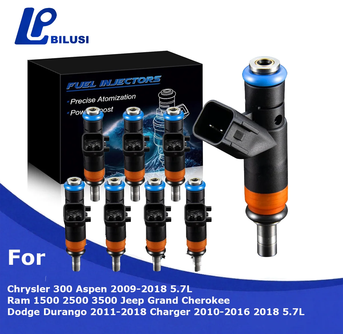

Bilusi 05037479AA Fuel Injectors for RAM 1500 2500 3500 11-18 For Chrysler 300 5.7L 10-18 For Dodge Charger 5.7L 10-18
