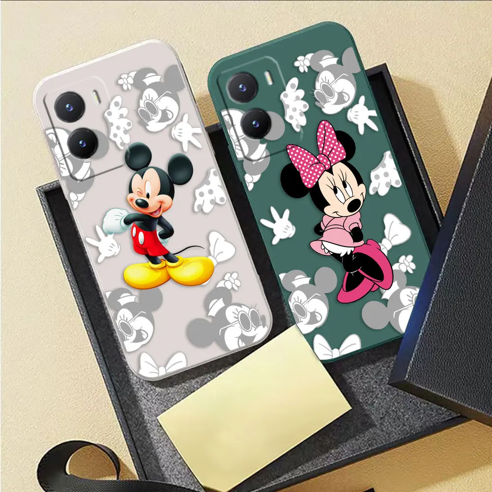 Coque de téléphone mignonne Minnie Mouse, étui pour VIcalculator Y16 Y20 Y21 Y22 Y27 Y31 Y33S Y55 Y35 Y53S Y66 Y76 Y77 Y93