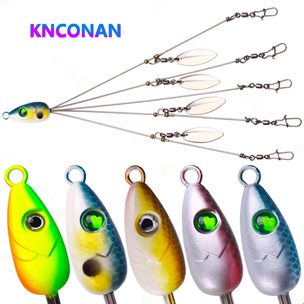 

KNCONAN Alabama Fishing Group Fake Fishing Bait Road Ya Bait Gear Set Wholesale Fishing Accessories lure bait