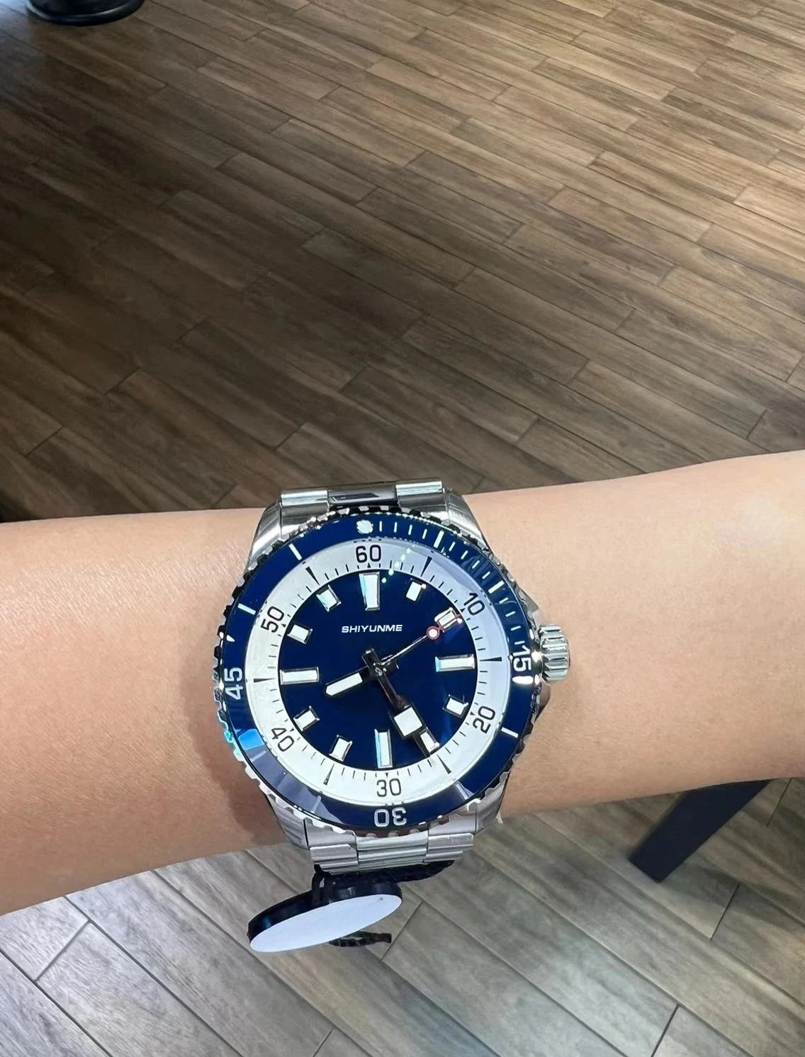 B Автоматические механические мужские часы Водонепроницаемые спортивные винты из нержавеющей стали с фиксированным Superocean