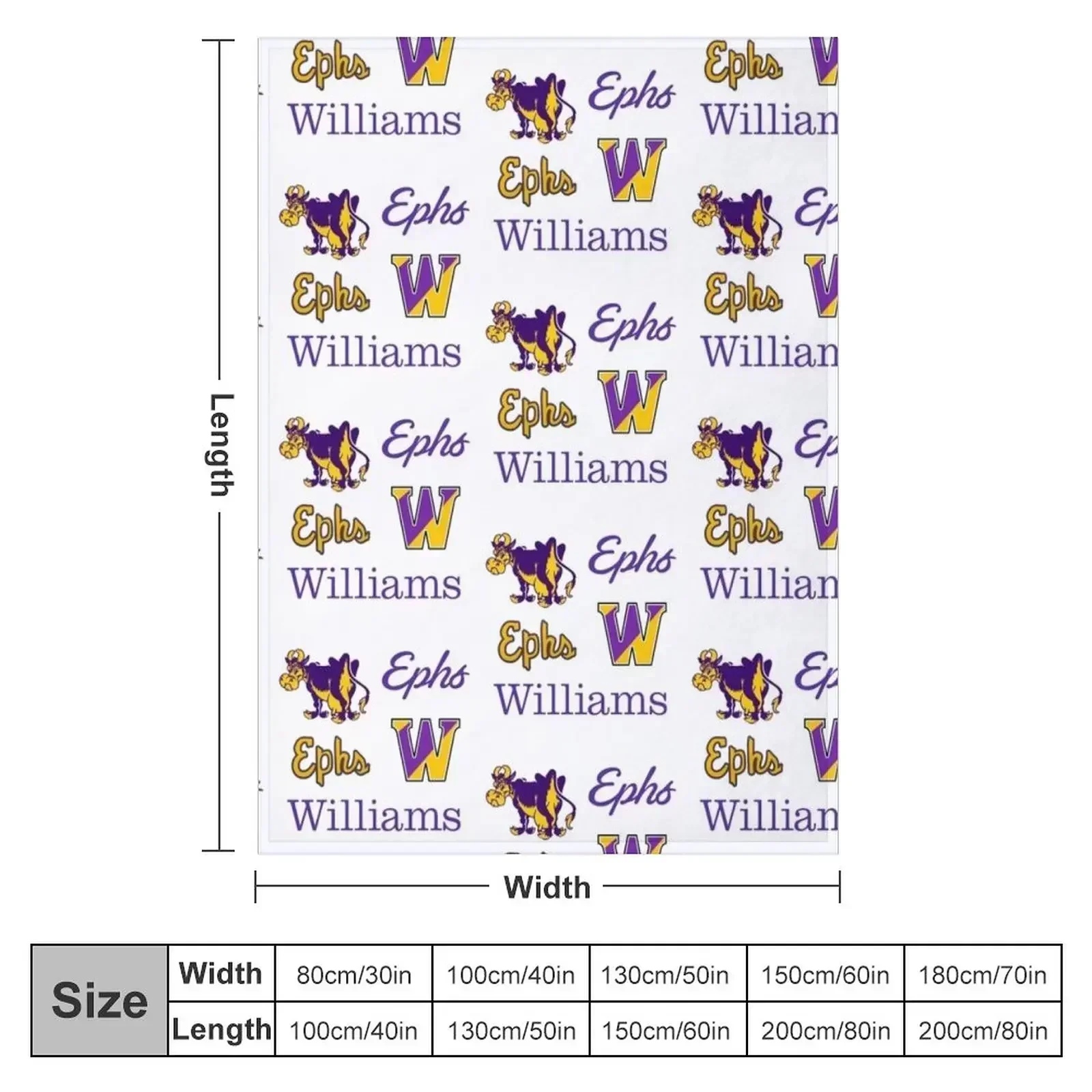 williams college logo pack Throw Blanket Custom Stuffeds Hair Bed covers Decorative Throw Extra Large Throw Blankets