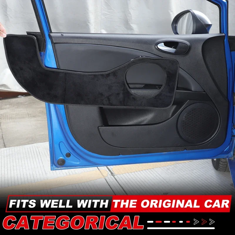 

For 2008-2012 Seat Leon MK2 Car Door Anti-Kick Pad Velvet Side Door Panel Protector Anti-Dirty Pad Car Interior Accessories