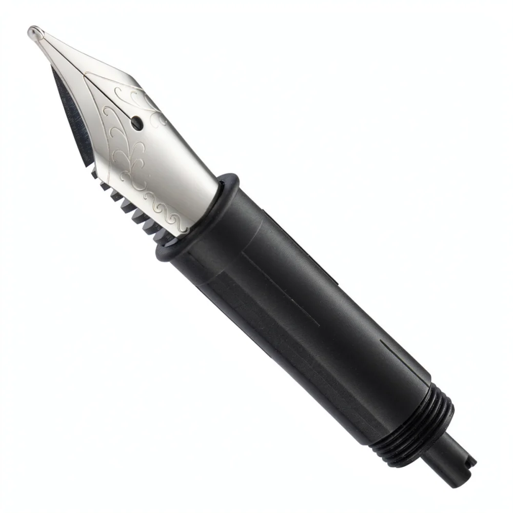 For For Huashilai Fountain Pen Replacement Nib 2 6mm Caliber Metal Feed Streamline Design Smooth Ink Flow DIY Repair Parts