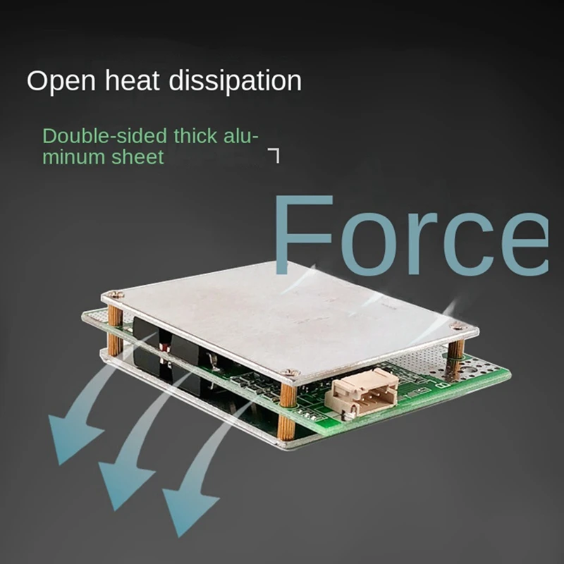 Placa de proteção da bateria do fosfato do ferro do lítio, carregamento equilibrado e amplificador, poder 100A atual, inversor 12V, 4S