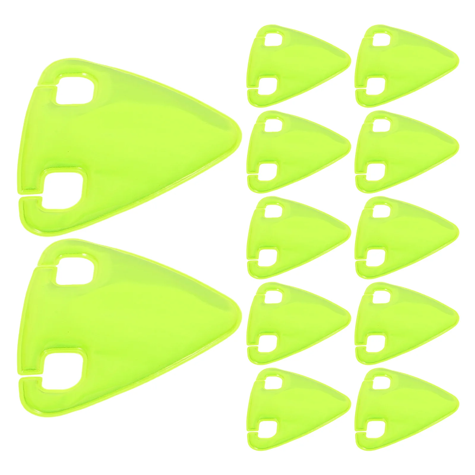 

30Pcs Bike Reflective Triangle Stickers Green Waterproof High Visibility Reflector Decals Safety Warning for Frame Rim Hub Wheel