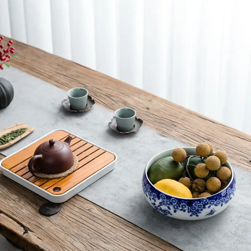 Blue And White Ceramic Tea Wash Extra Large Everyone Bowls Accessories With A Pen