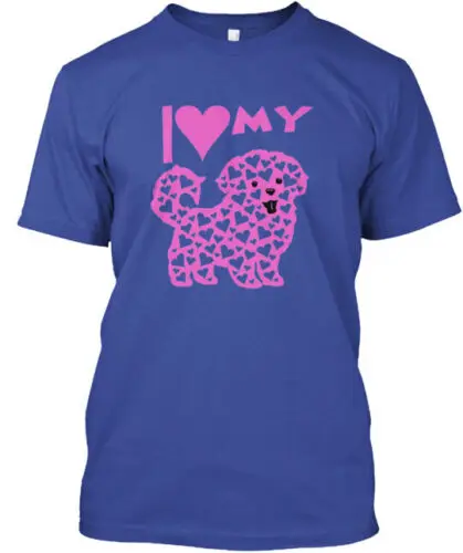 I Love My Maltese T-Shirt Made in the USA Size S to 5XL