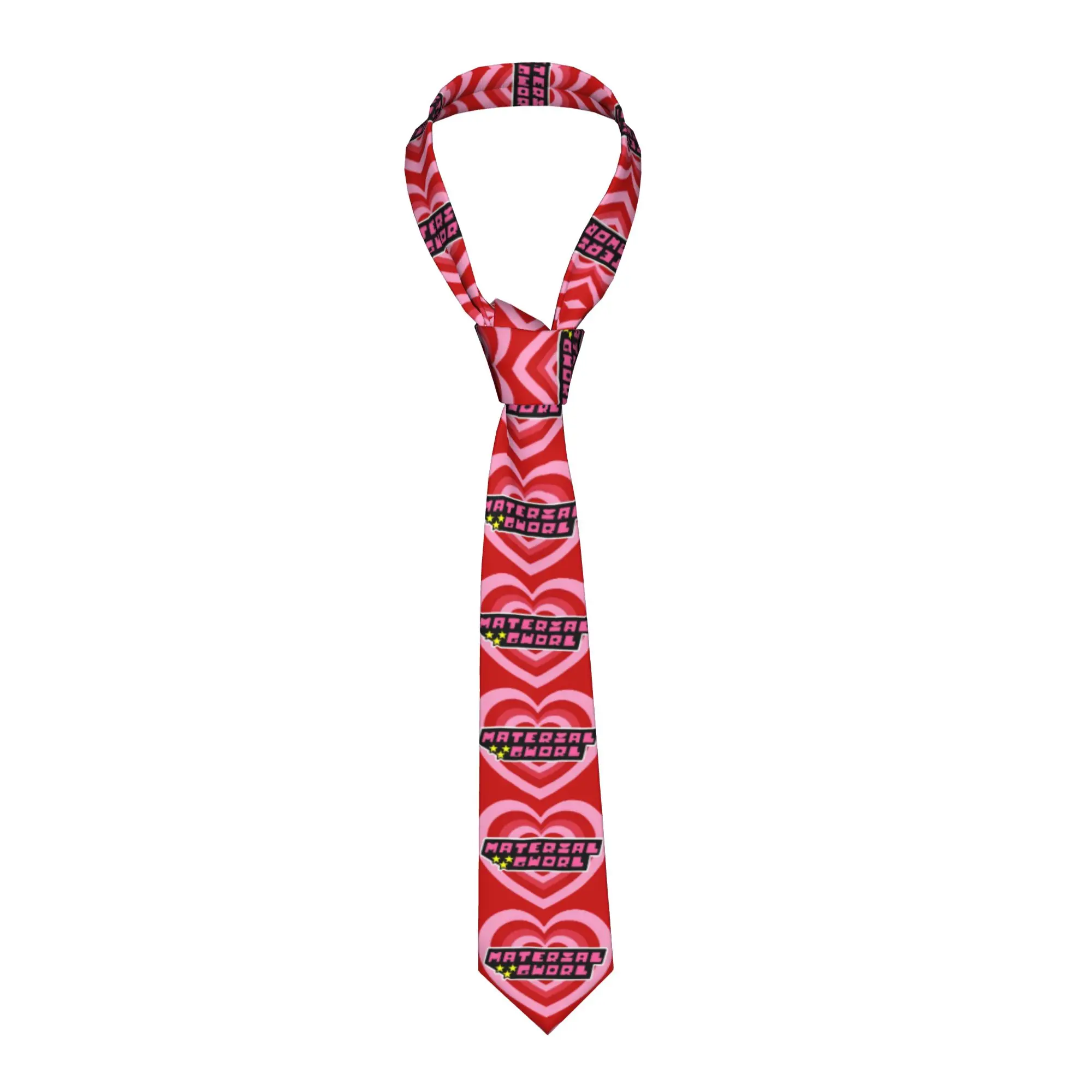Whoopass Girls Material Gworl Necktie Men Skinny 8 cm Wide Neck Tie  for Mens Shirt Accessories Gravatas Wedding Cosplay Props