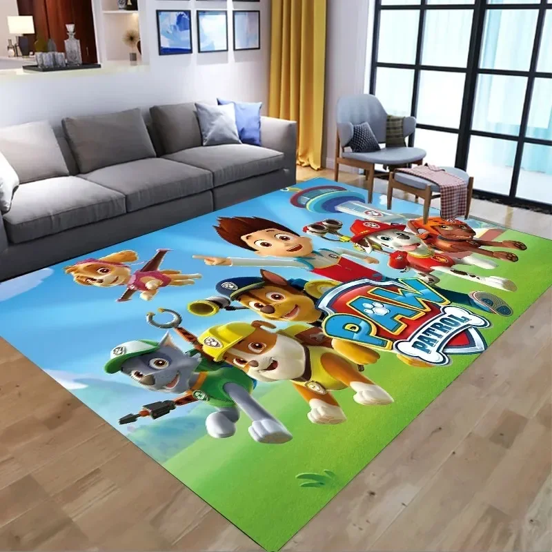 Paw Patrol Children Crawling Mat Cute Anime Figure Chase Skye Anti-slip Carpet Creative Cartoon Printed Living Room Bedroom Rug