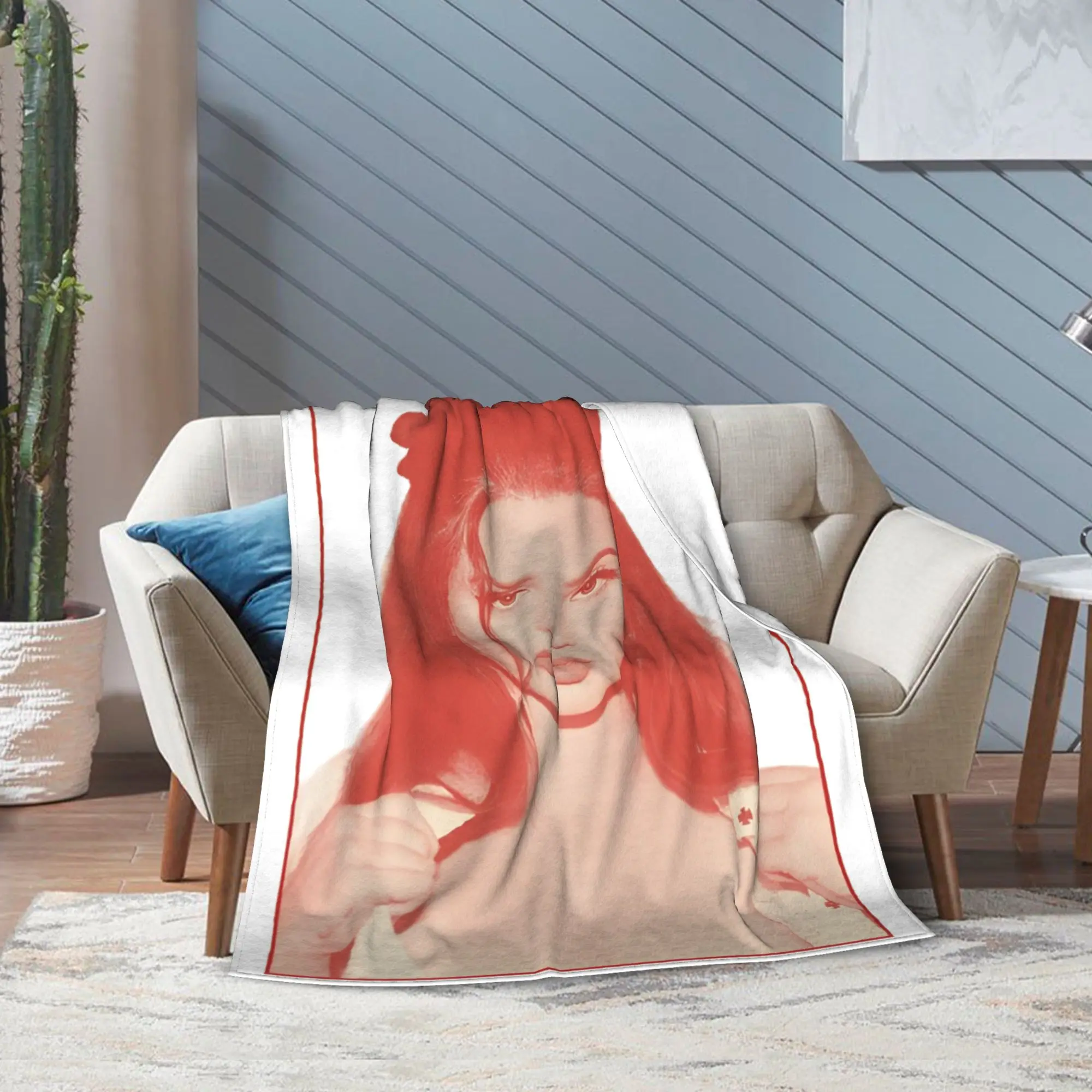 لانا ديل ري المغني بطانية قطيفة ألبوم الموسيقى Ldr الإبحار الإبداعية رمي البطانيات للمفرش 125*100 سنتيمتر لينة