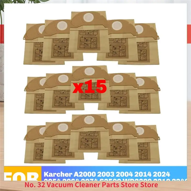 

Сменный мешок для пылесоса Karcher A2000 2003 2004 2014 2024 2054 2064 2074 S2500 WD2200 2210 2240-[2025]