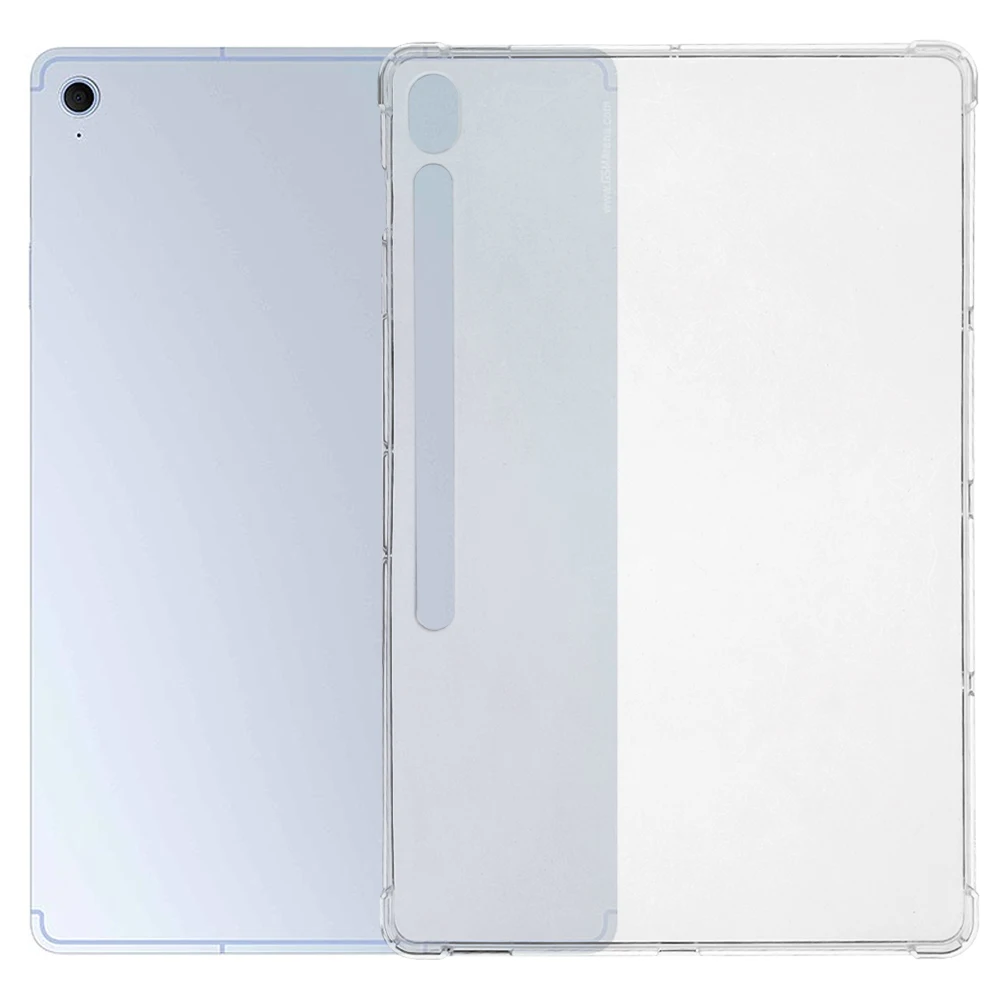 For Samsung Galaxy Tab S10 FE+ Case Four Corner Shockproof Clear Tablet TPU Cover