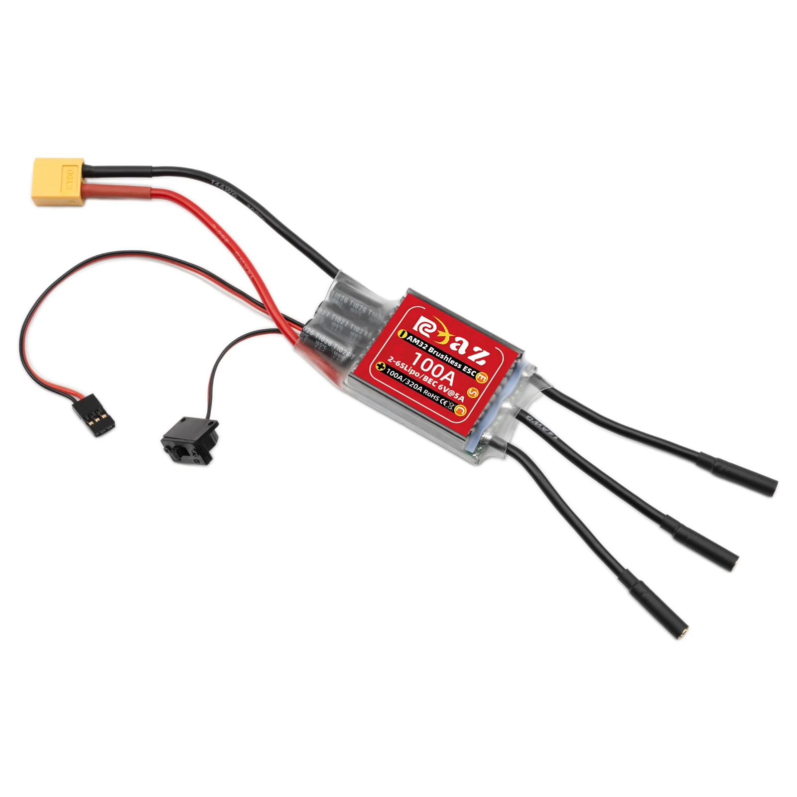 RC AM32 100A Бесщеточный регулятор скорости ESC для 1/8 1/10 RC Car Axial scx10 D90 Hpi Traxxas Hsp Redcat Tamiya RC Crawler Tank RC AM32 100A Бесщеточный регулятор скорости ESC для 1/8 1/10 RC Car Axial scx10 D90 Hpi Traxxas Hsp Redcat Tamiya RC Crawler Tank