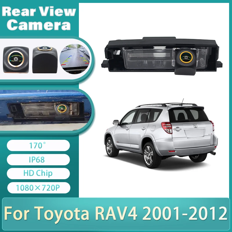 1080P HD 170° For Toyota RAV4 2001-2012 Vanguard XA30 2007-2012 Yaris XP90 Hatchback MK2 Americas 2005-2011 HD Rear View Camera