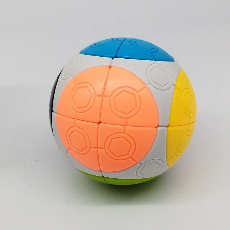 

[Wisdom] 2x2 Football Cube, шестицветный, 75 мм, испанский волшебный шар 2X2, волшебный шар, куб, развивающая игрушка для раннего обучения, игрушки-непоседы