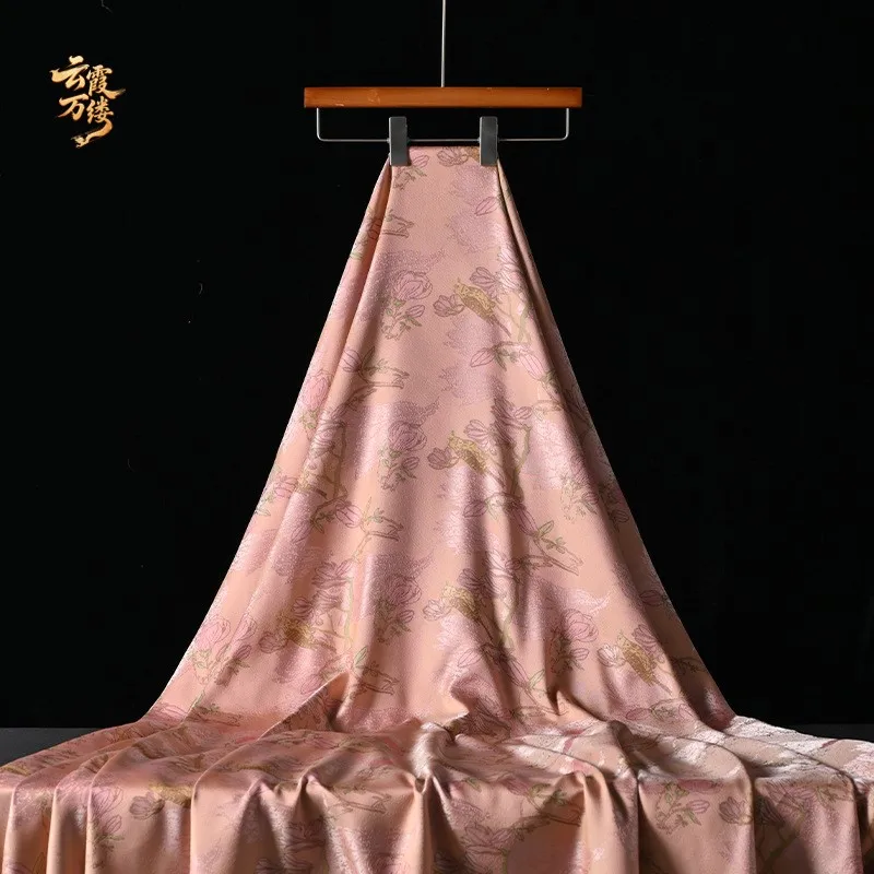 Chinese jacquard brocade fabric for cheongsam and Hanfu clothing designers 3