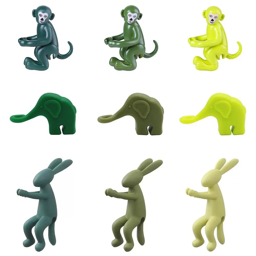 انتشار نباتات السيليكون الأصدقاء أرنب/قرد/فيل أوتاد نباتية قابلة لإعادة الاستخدام مثبت الزراعة المائية انتشار النباتات #3