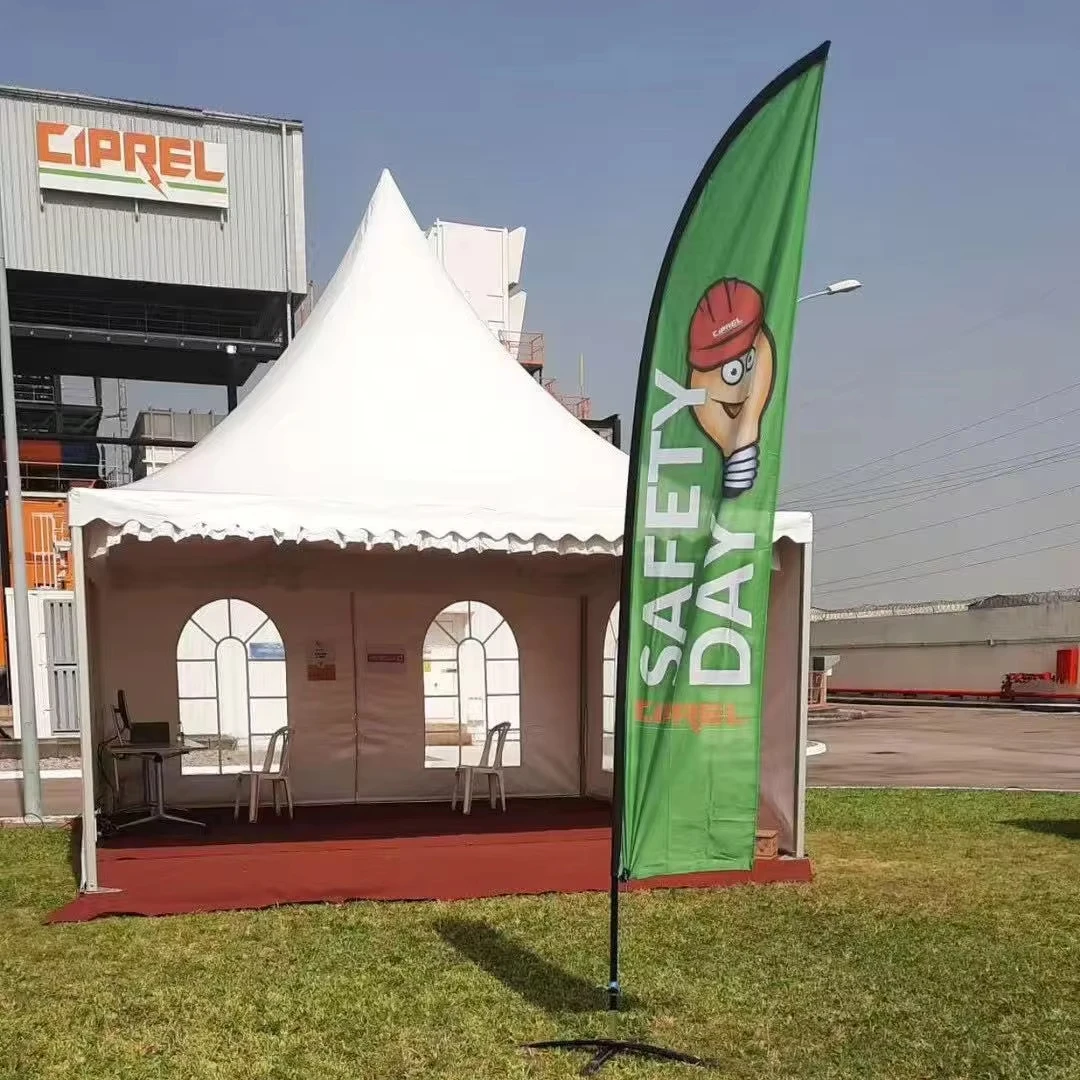 

STLFEuropean Style 3MX3M Wedding Canopy Wild Holiday Banquet Tent with Peaked Roof Aluminum Trending RV Shed for Parties