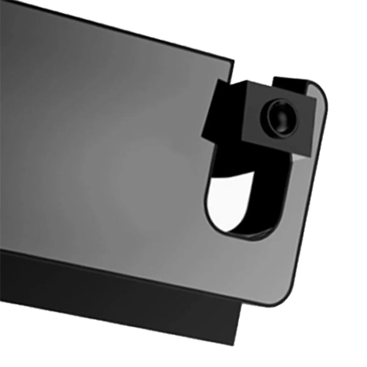 AA98 Electronic Clock, LED Large Screen Mirror Alarm Clock, Luminous Temperature and Humidity Projection Small Alarm Clock