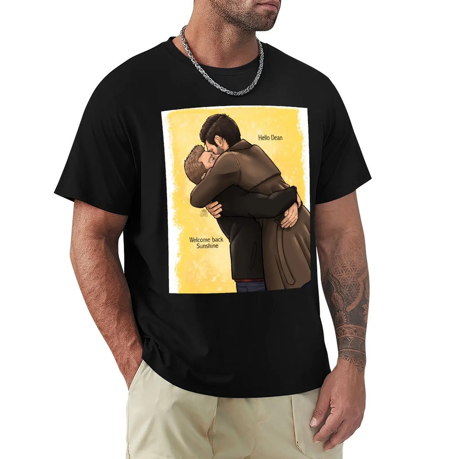 

Футболка Welcome Back Sunshine, винтажная аниме-рубашка, забавная рубашка, хлопковая мужская одежда