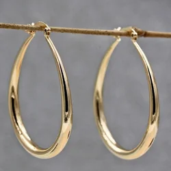 Geometric Big Metal Earrings For Women Jewelry Gift Irregular Circle Oval Earrings Femme Cold Fashion Korean Women's Earrings