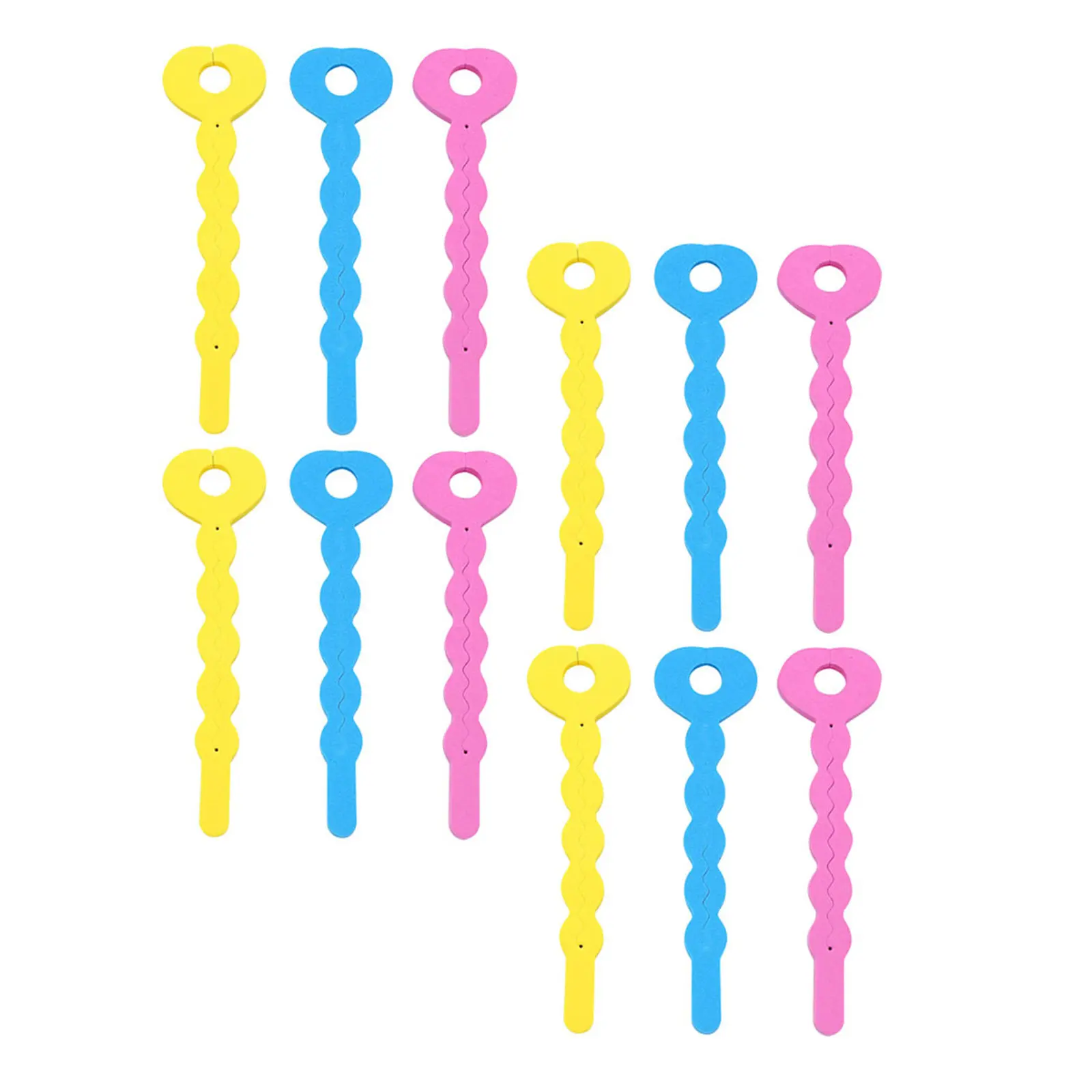 

24Pcs Sponge Curl Sticks Lightweight Portable Easy Grip Hair Roller Curler for Kids Safe Gentle Styling Tool