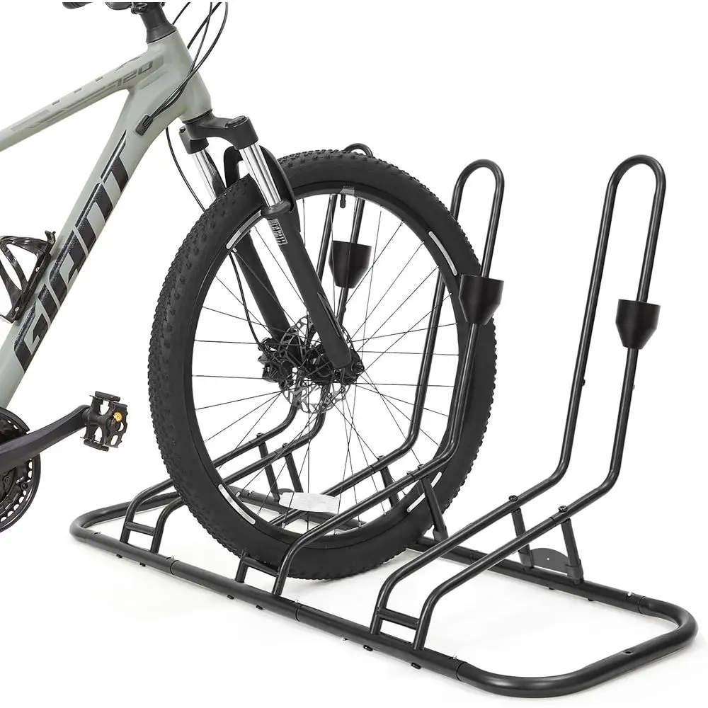 

3-Bike Rack with Anti-Collision Feature, Safe for Disc Brakes & Derailleurs, Weatherproof, Suitable for Various Bike Types and T