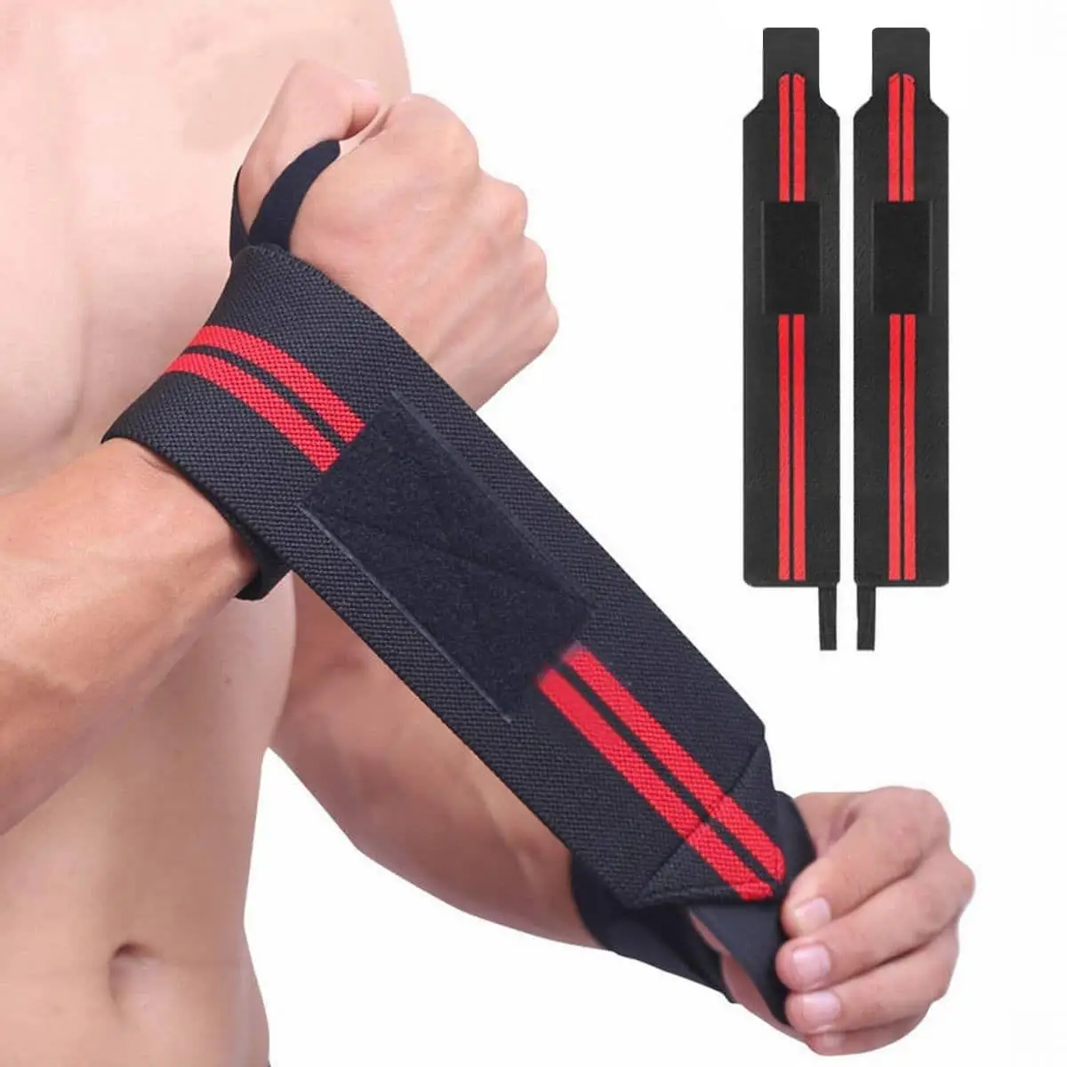 Sport-Armbänder, 1 Paar professionelle Armbänder für Gewichtheben und Fitnesstraining, Sport-Armbänder für Männer und Frauen