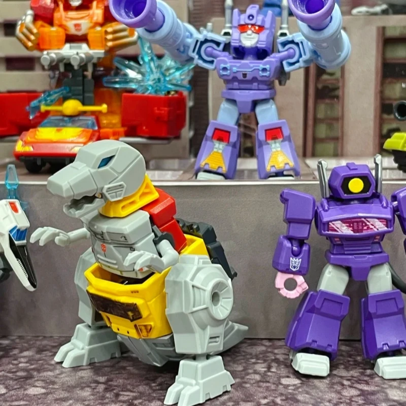 

Blokees Transformers Defender Wave 4 Mystery Фигурка Слепая коробка Коллекционная модель в подарок - Включает Grimlock Rodimus Prime