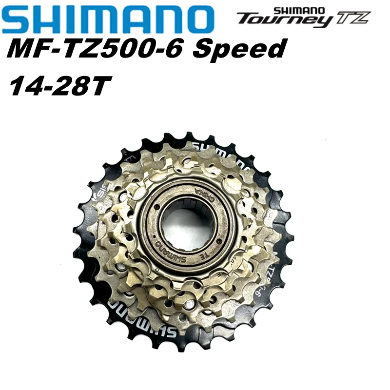 SHIMANO MF-TZ500 MF TZ500 6 Speed Cassette Freewheel 14-28T for MTB Road Cycling Bike 6-speed