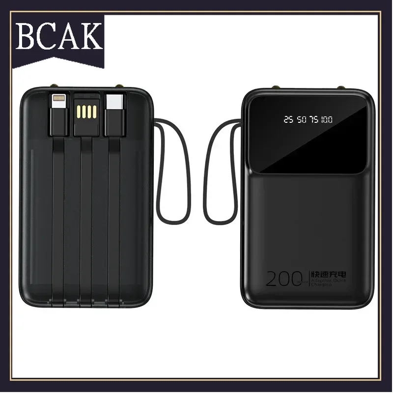 Hot Style The New Model Has Its Own Cable, Power Bank, Super Fast Charging, Mini 20000mAh BCAK Gift, Mobile Power Supply.