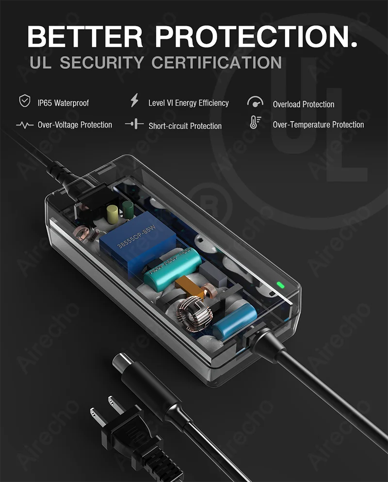 Original Segway 42V 1.7A Charger For Xiaomi M365/Pro For Ninebot G2 G30 ES2 ES4 E22 G30LP T15 F30 F40 F2 D28 D38 Power Adapter view 3