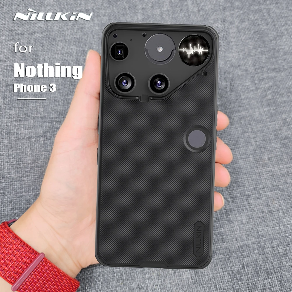 Чехол Nillkin For Nothing Phone 3 5G Super Frosted Pro с мягкой рамкой из ТПУ и жесткой матовой защитой на 360 градусов, чехол для телефона