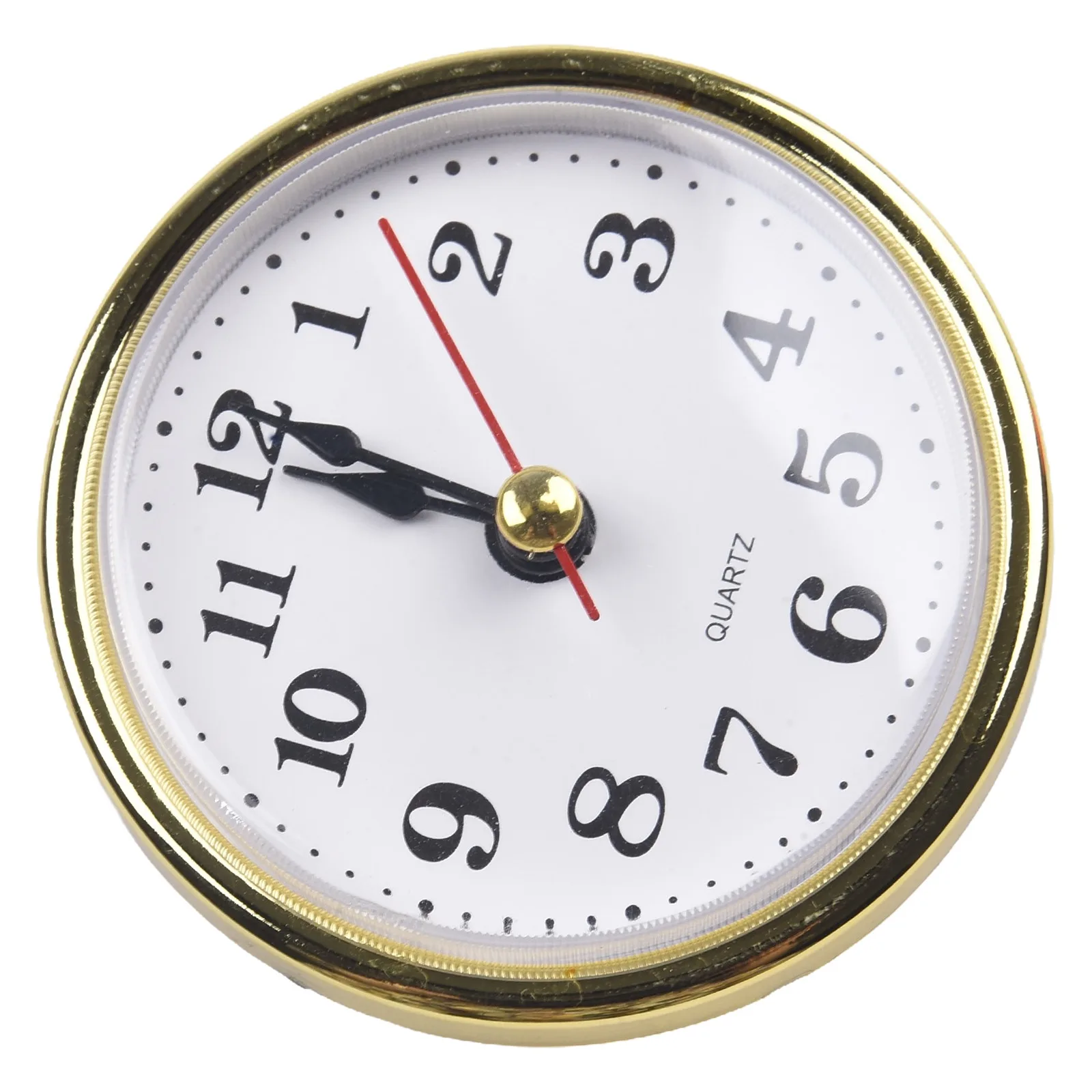 Clock Inserts Quartz Clock Inserts Movement Replacement 65MM Gold Arabic Numbers 65mm Diameter Practical Precise