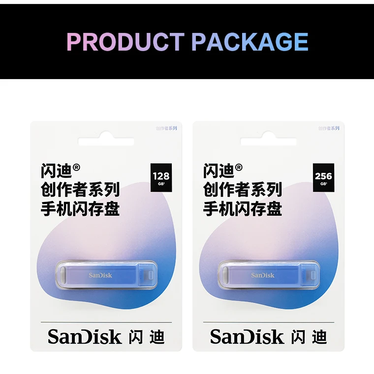SanDisk Creator Phone Drive Typ-C und Lightning USB 3.2 Flash-Laufwerk für iPhone 13 14 und Smartphone 128GB 256GB Pendrive U Disk – Detail 9