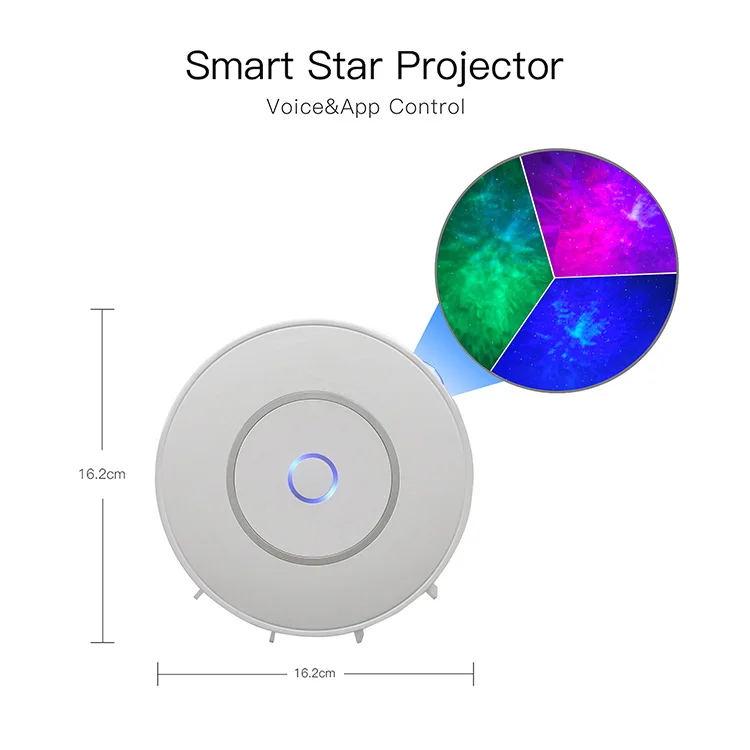 Smart Laser Stars Twilight Projector with LED Nebula Cloud for Game Rooms Home Theatre Night Light Ambiance indoor