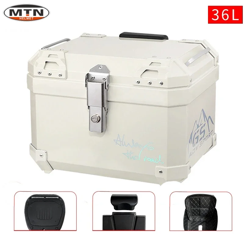 

Цвет слоновой кости, 36 л, 45 л, универсальный мотоциклетный верхний чехол для R1200GS F800GS G310gs F750gs, верхняя задняя крышка для шлема, хвостовая коробка