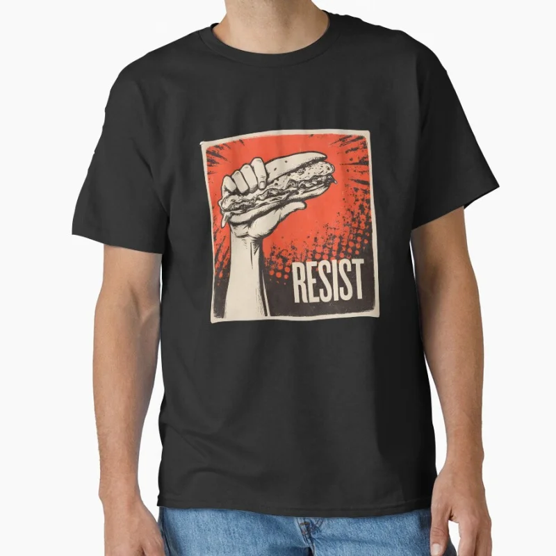

Washington Free Sandwich Guy 2025 Anti trump freedom Funny t shirt for man S-6XL Large size Tops 100% cotton print Clothes