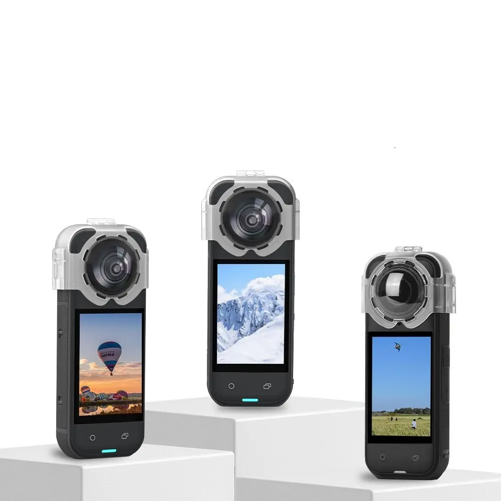 Anti-fog Lens Guard Optical-grade PC Quick-release Lens Cover Transparent Protective Cap for Insta360 X5