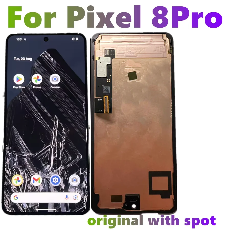 AMOLED Original LCD For Google Pixel 8 Pro LCD For Google Pixel 8 Pro Display LCD Screen Touch Digitizer Assembly With Spot