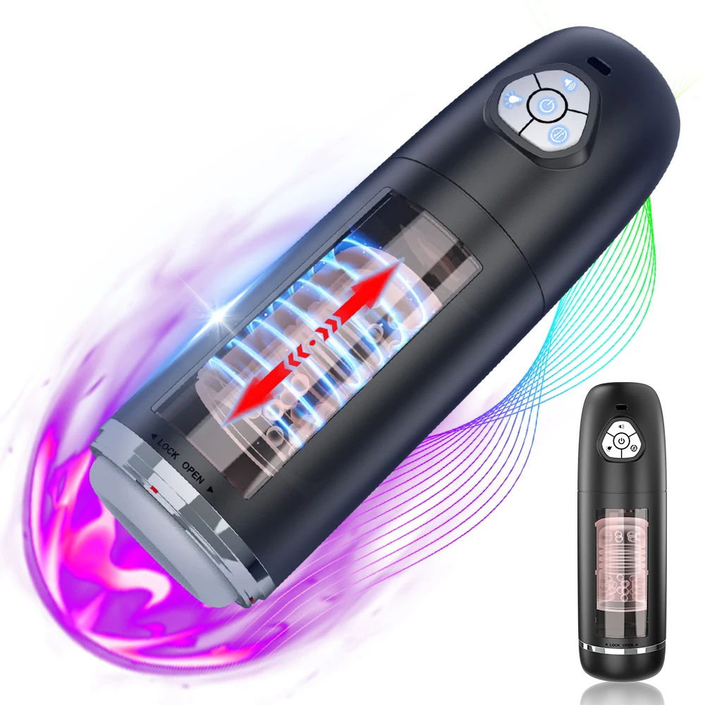 Automatic Male Masturbator Cup Vibration Vibrating Masturbation Machine Vagina Pusssy Blowjob Toys For Man Adults 18_voghion.com