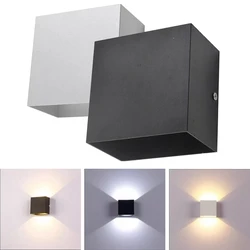 Indoor LED Wall Lamp 6W Living Room Bedside Corridor Aisle Hallway Wall Light UP and Down Aluminium 110V 220V
