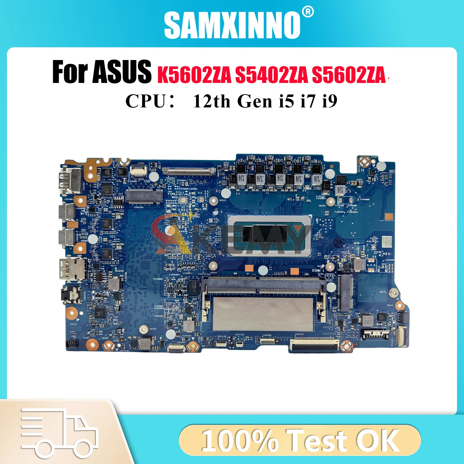 

S5602ZA Laptop Motherboard For ASUS VivoBook K5602ZA S5602Z S5402ZA S5602ZA Mainboard With 12th Gen i5 i7 i9 100% tests OK stk