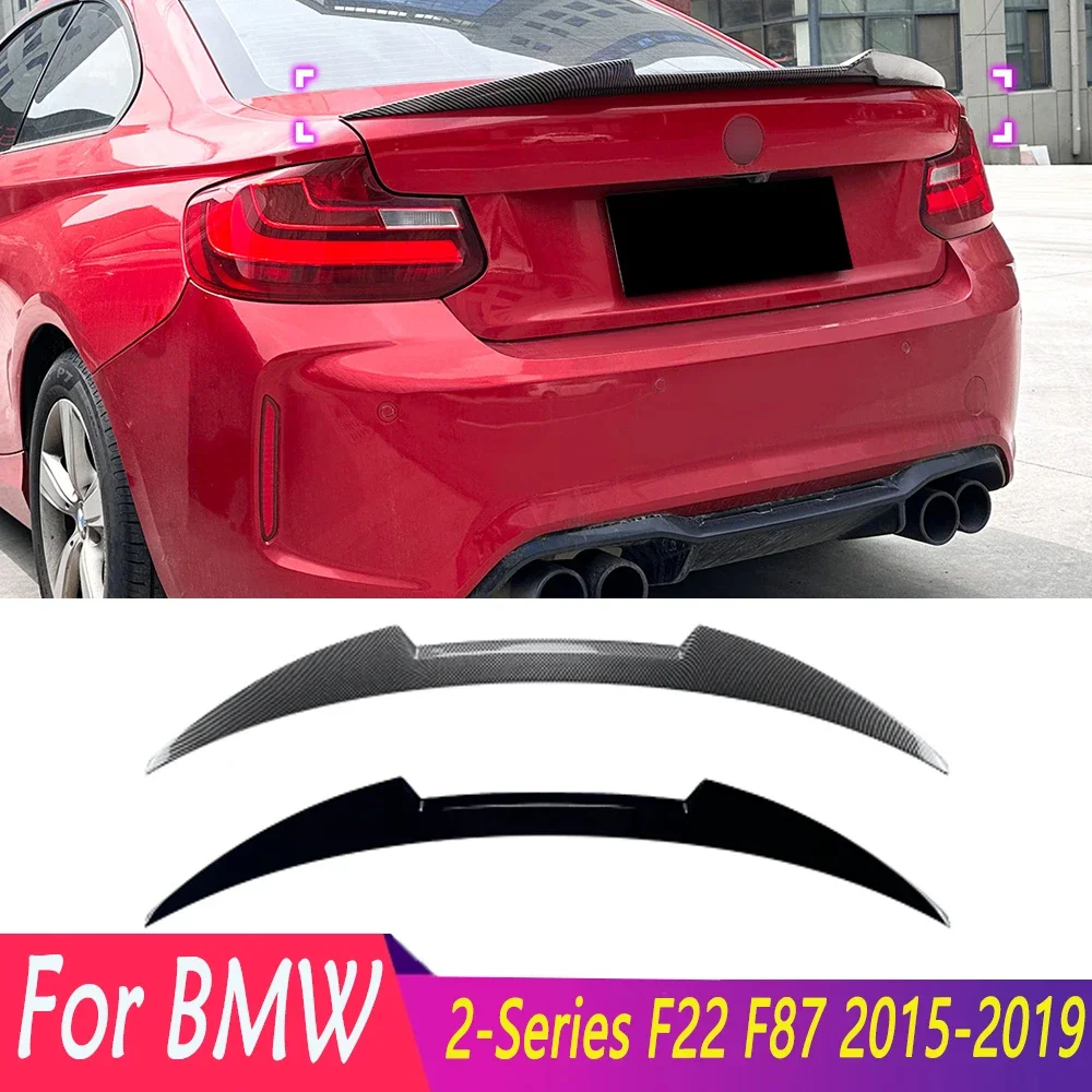 

For BMW 2-Series F22 F87 2015 2016 2017 2018 2019 PSM Style Rear Trunk Lip Spoiler Wing Tail Wings