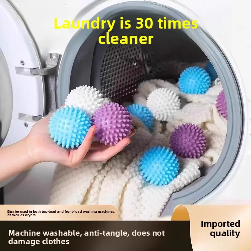 Silicone Laundry Balls Anti Tangle Washing Machine Cleaner Reusable Pet Hair Remover Deep Wash Booster for Home Laundry Care