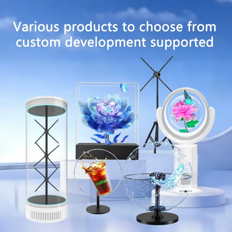180cm 3D LED Hologram Fan for WiFi App Controlled Commercial Advertising Display For Mall Exhibition
