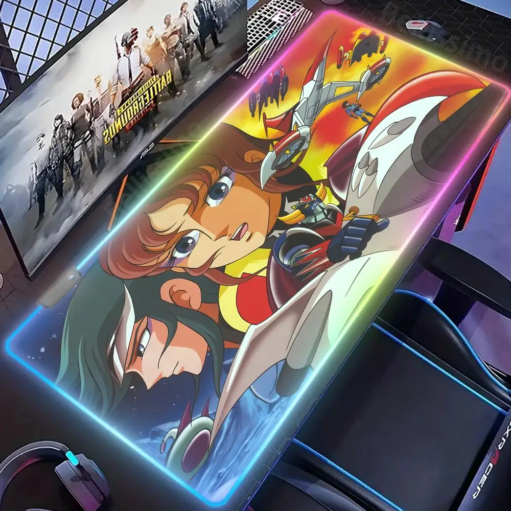 Mouse Pad RGB G_grendizerS Durable Desktop Pad Mechanical Gamer Keyboard Non-Slip Rubber Edge New products locking Luminescence