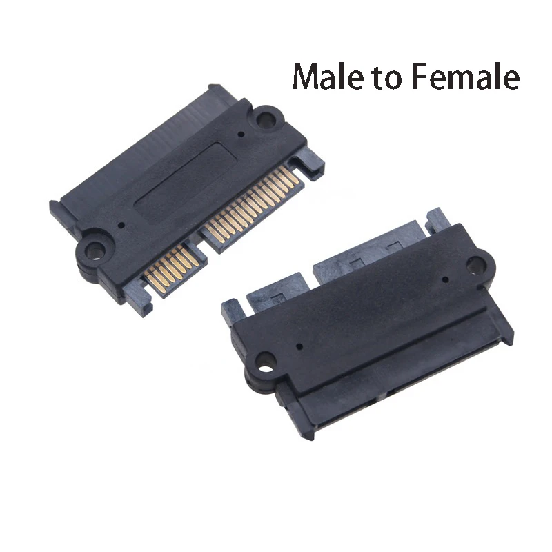 

SATA 22PIN Male to Female Converter Sata 7+15 PIN Power Data Extend Adapter Hard Drive Hard Disk Connector