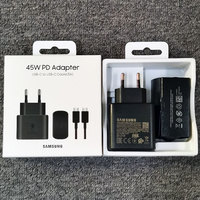 Samsung 45W Charger Super Fast Charge Adapter Type C Cable For Galaxy S24 S23 S22 S21 S20 Note 20 Ultra FE Z Flip Fold 6 5 4 3 2