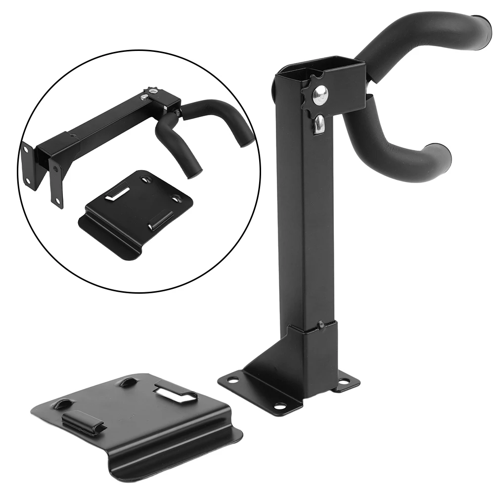 Wall Mount Instrument Holder Rack with Adjustable Swivel Angle Groove Board Mounting Soft Foam Padding and Slat Display Adapter